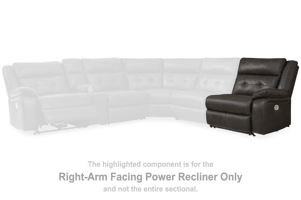 Mackie Pike Power Reclining Sectional Loveseat Sectional Ashley Furniture