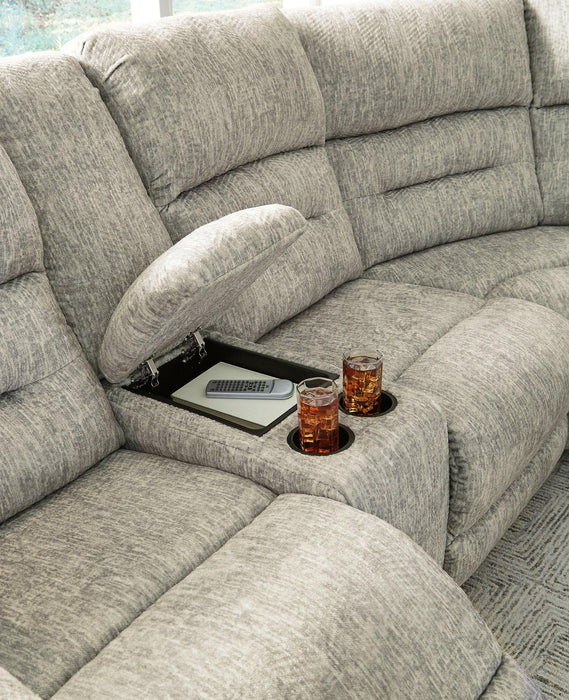 Family Den Power Reclining Sectional Sectional Ashley Furniture