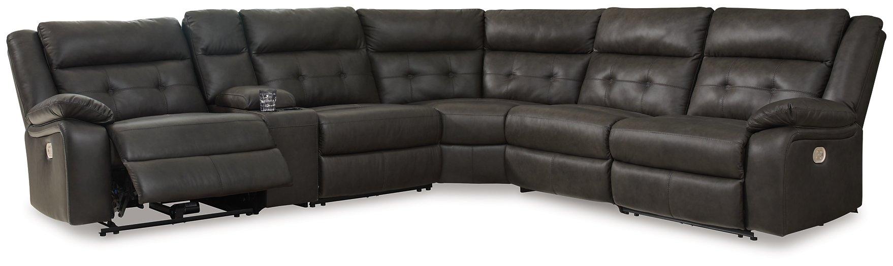 Mackie Pike Power Reclining Sectional Sectional Ashley Furniture