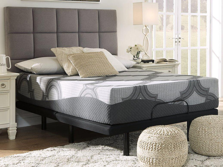 12 Inch Ashley Hybrid King Adjustable Base and Mattress Mattress Ashley Furniture