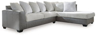 Clairette Court Sectional with Chaise Sectional Ashley Furniture