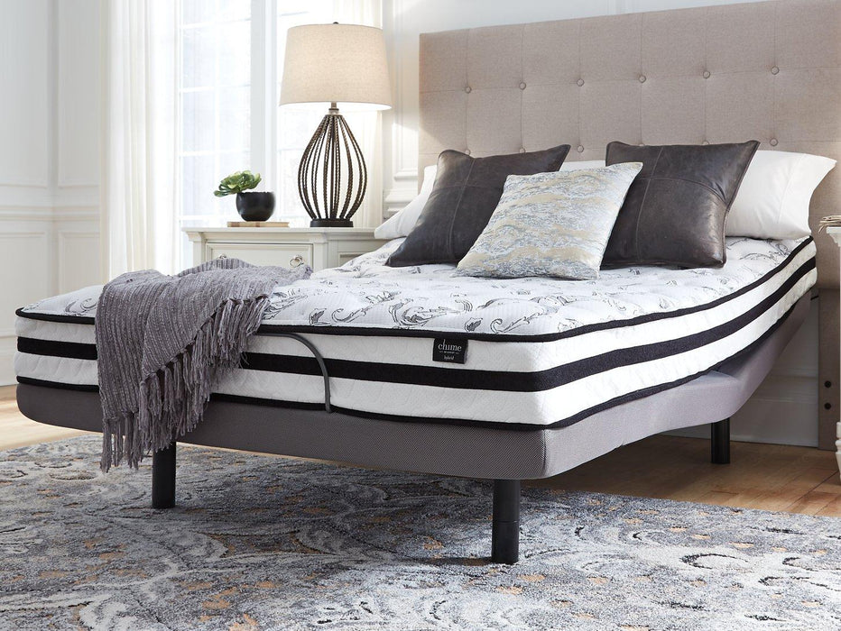 8 Inch Chime Innerspring Mattress Set - Dayton Discount Furniture