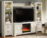 Bellaby 4-Piece Entertainment Center with Fireplace Entertainment Center Ashley Furniture