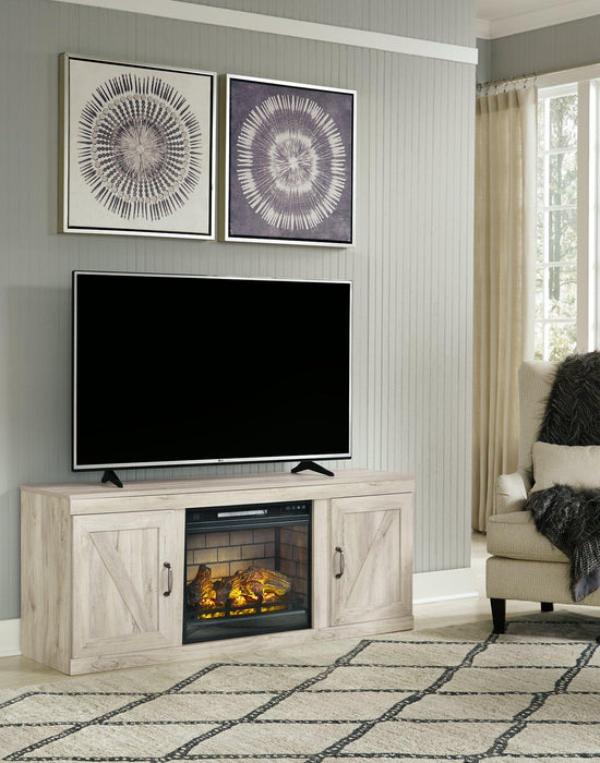 Bellaby TV Stand with Electric Fireplace TV Stand Ashley Furniture