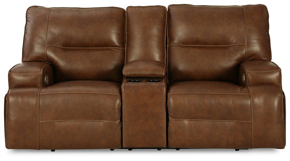 Francesca Power Reclining Loveseat with Console Loveseat Ashley Furniture