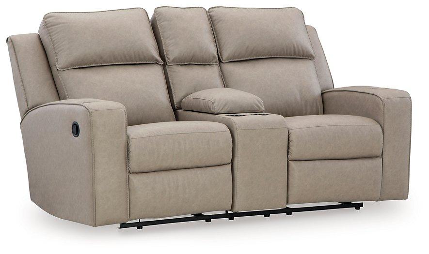 Lavenhorne Reclining Loveseat with Console Loveseat Ashley Furniture