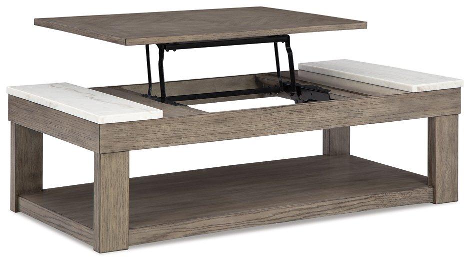 Loyaska Lift-Top Coffee Table Cocktail Table Lift Ashley Furniture