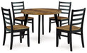 Blondon Dining Table and 4 Chairs (Set of 5) Dining Table Ashley Furniture