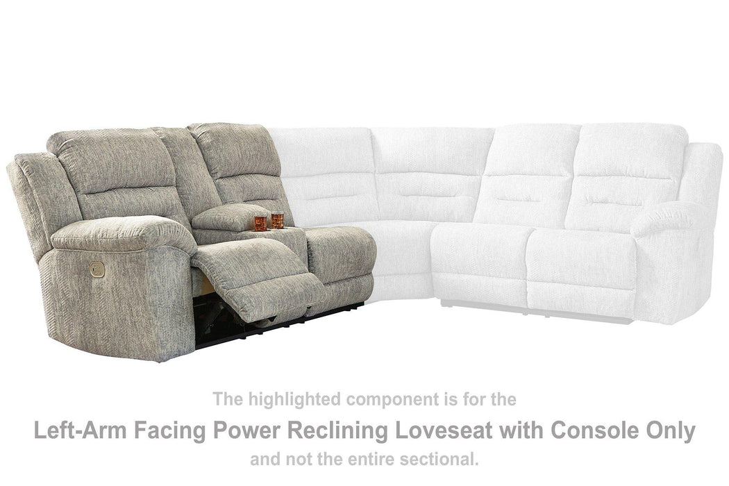 Family Den 3-Piece Power Reclining Sectional Sectional Ashley Furniture