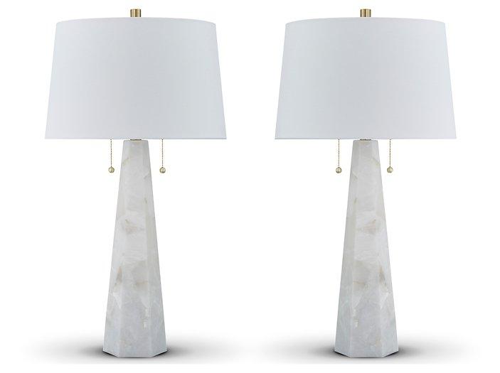 Laurellen Lamp Set Table Lamp Set Ashley Furniture