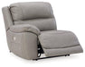 Dunleith 2-Piece Power Reclining Loveseat Sectional Ashley Furniture