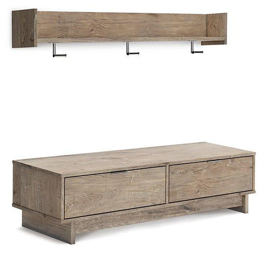 Oliah Bench with Coat Rack Coat Rack Ashley Furniture