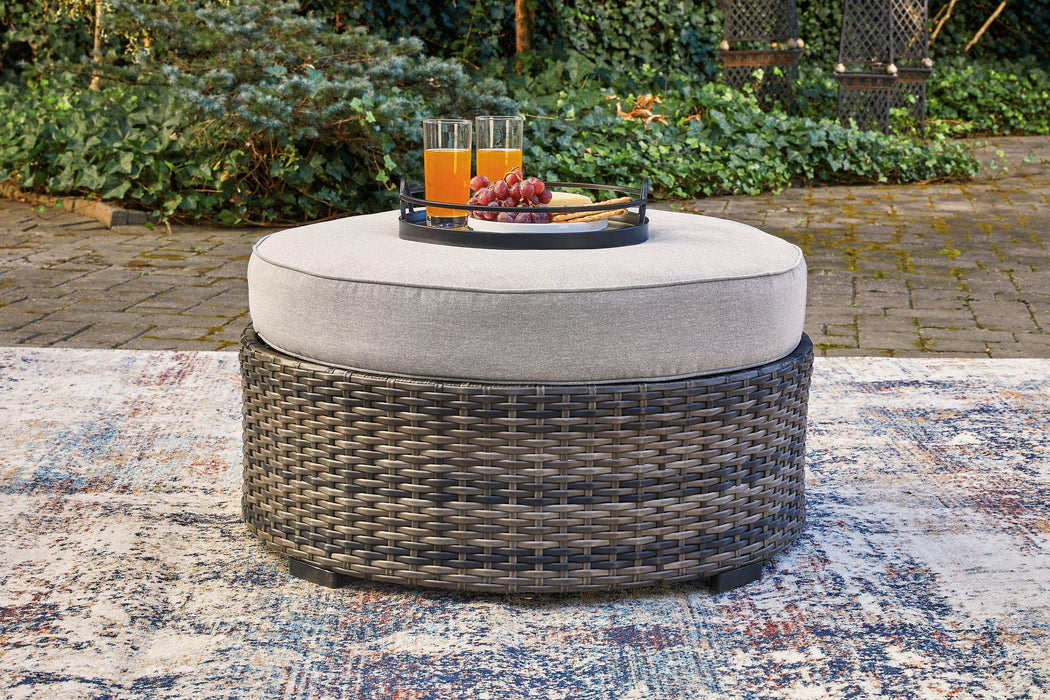 Harbor Court Ottoman with Cushion Outdoor Ottoman Ashley Furniture