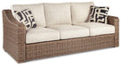 Beachcroft Beachcroft Nuvella Sofa with Coffee and End Table Outdoor Table Set Ashley Furniture