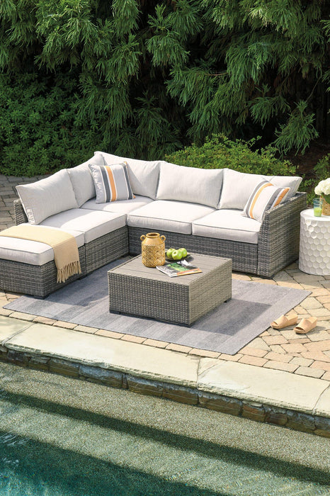 Cherry Point 4-piece Outdoor Sectional Set Outdoor Seating Set Ashley Furniture