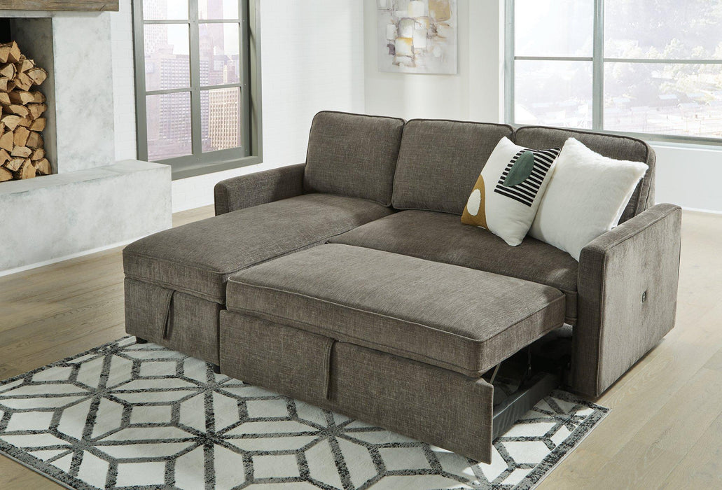 Kerle 2-Piece Sectional with Pop Up Bed Sectional Ashley Furniture