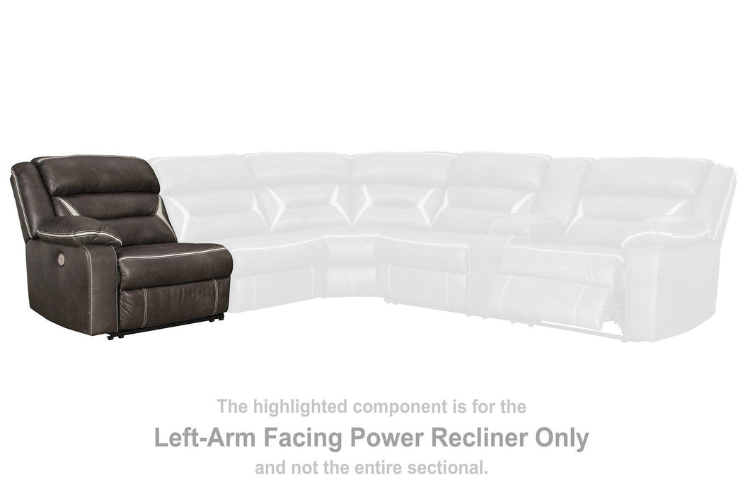 Kincord Power Reclining Sectional Loveseat Sectional Ashley Furniture