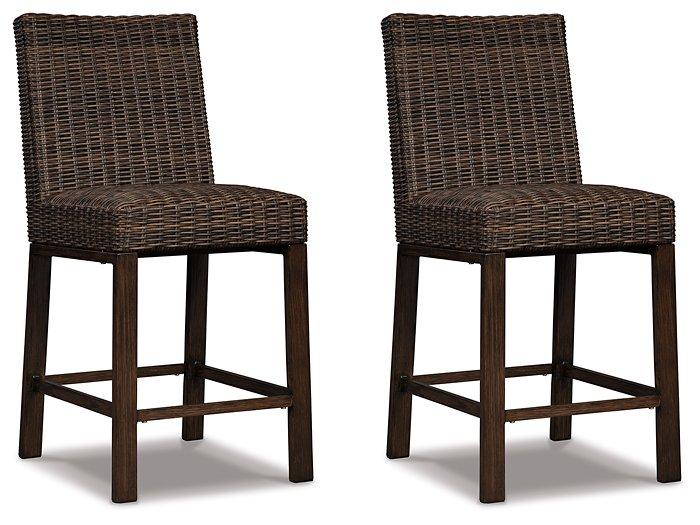 Paradise Trail Bar Stool (Set of 2) Outdoor Barstool Ashley Furniture