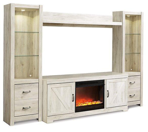 Bellaby 4-Piece Entertainment Center with Fireplace Entertainment Center Ashley Furniture