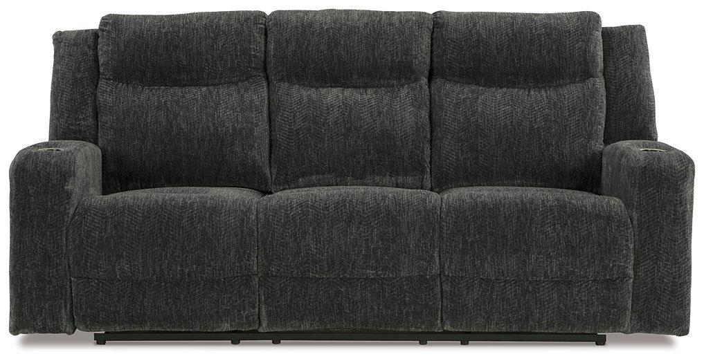 Martinglenn Power Reclining Sofa with Drop Down Table Sofa Ashley Furniture