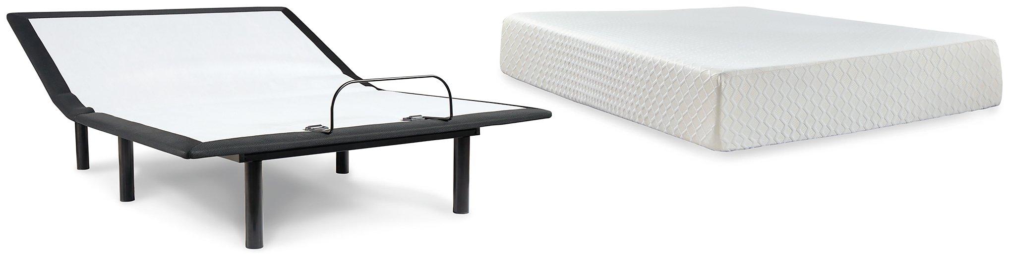 Chime 12 Inch Memory Foam Mattress and Base Set Mattress Set Ashley Furniture