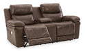 Edmar Power Reclining Loveseat with Console Loveseat Ashley Furniture