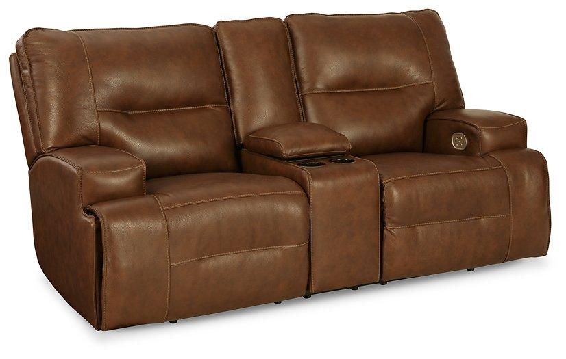 Francesca Power Reclining Loveseat with Console Loveseat Ashley Furniture