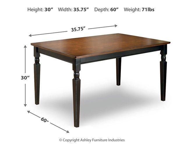 Owingsville Dining Table Dining Table Ashley Furniture