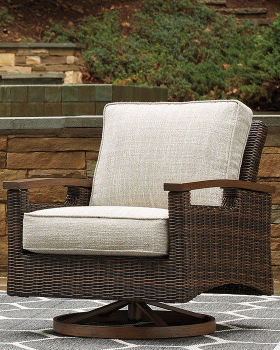 Paradise Trail Swivel Lounge Chair (Set of 2) Outdoor Seating Ashley Furniture