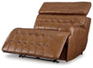 Temmpton Dual Power Leather Reclining Modular Loveseat with Console Loveseat Ashley Furniture