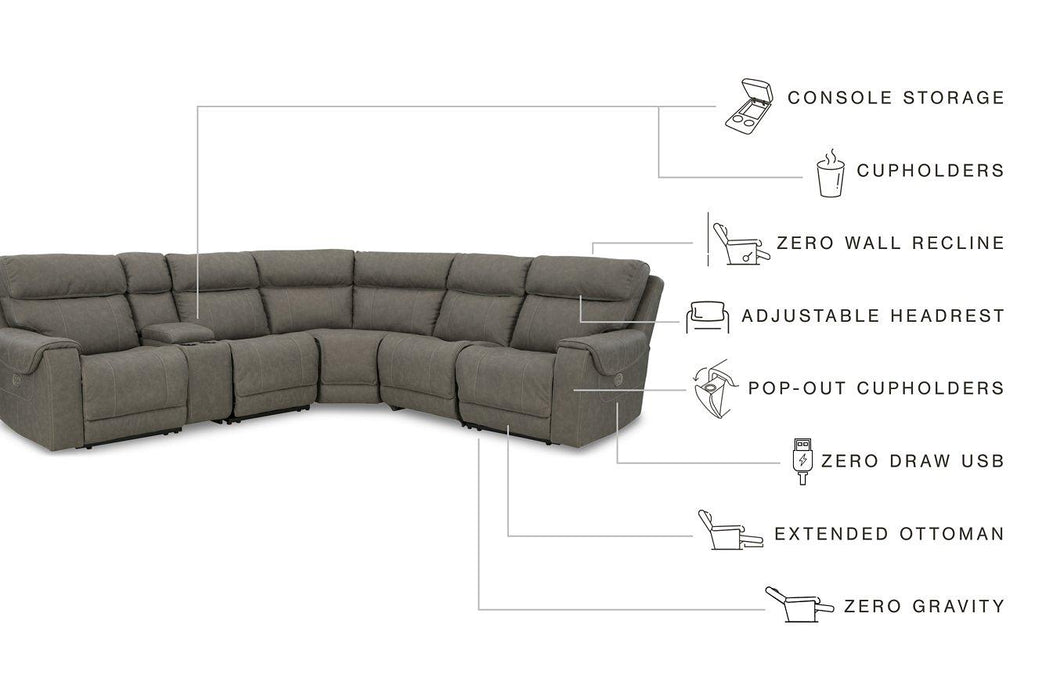 Starbot Power Reclining Sectional Sectional Ashley Furniture