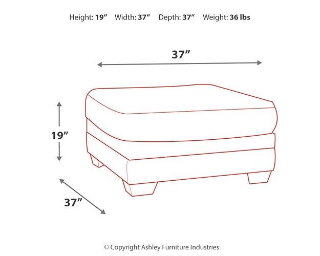 Tracling Oversized Ottoman Ottoman Ashley Furniture