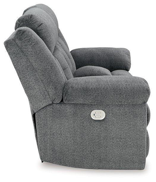 Tip-Off Power Reclining Loveseat Loveseat Ashley Furniture