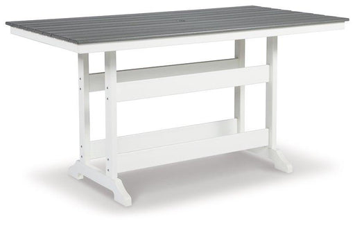 Transville Outdoor Counter Height Dining Table Outdoor Counter Table Ashley Furniture