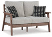 Emmeline Outdoor Loveseat with Cushion Outdoor Seating Ashley Furniture