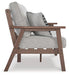 Emmeline Outdoor Loveseat with Cushion Outdoor Seating Ashley Furniture