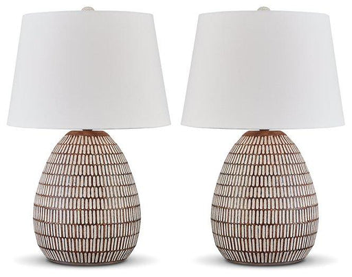 Darrich Lamp Set Table Lamp Set Ashley Furniture