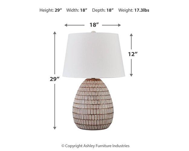 Darrich Lamp Set Table Lamp Set Ashley Furniture