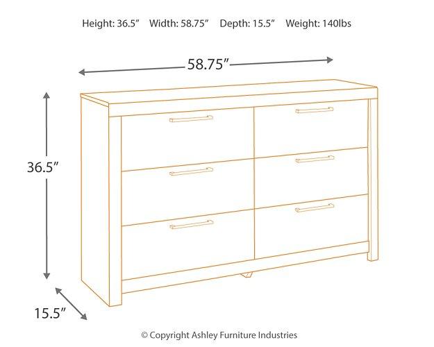 Derekson Dresser and Mirror Dresser & Mirror Ashley Furniture