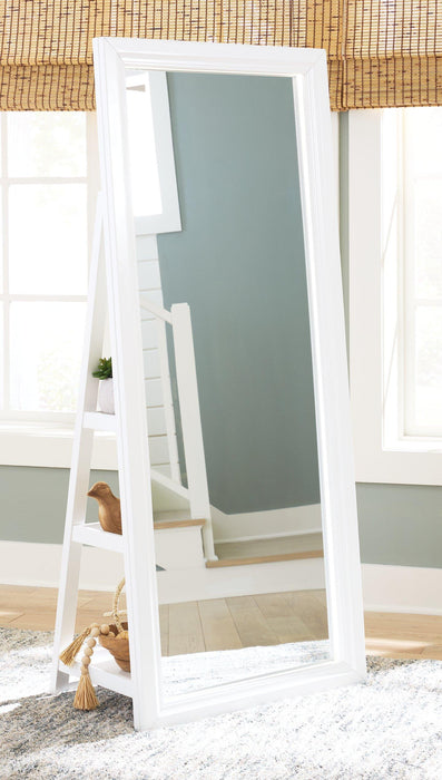 Evesen Floor Standing Mirror/Storage Mirror Ashley Furniture