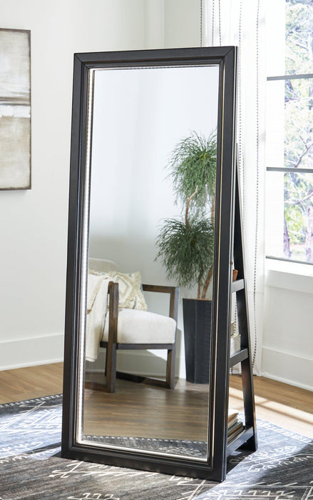 Evesen Floor Standing Mirror/Storage Mirror Ashley Furniture