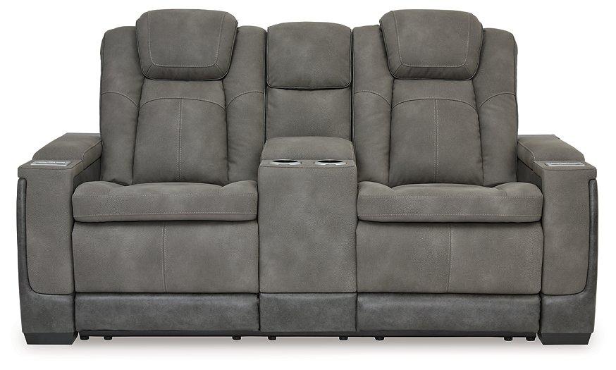 Next-Gen DuraPella Power Reclining Loveseat with Console Loveseat Ashley Furniture