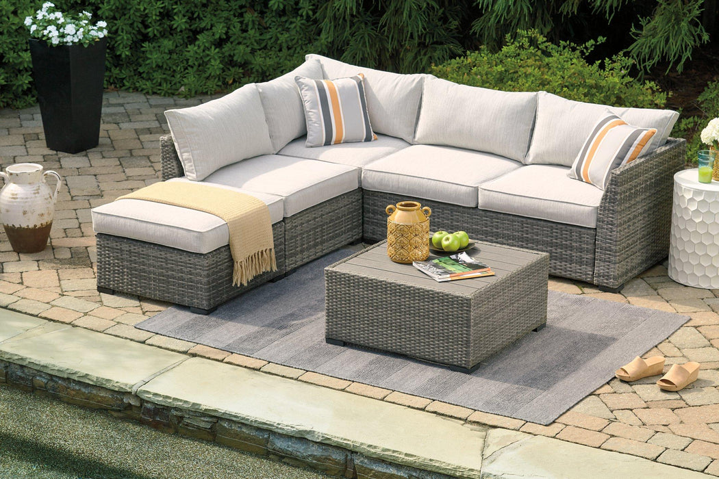 Cherry Point 4-piece Outdoor Sectional Set Outdoor Seating Set Ashley Furniture