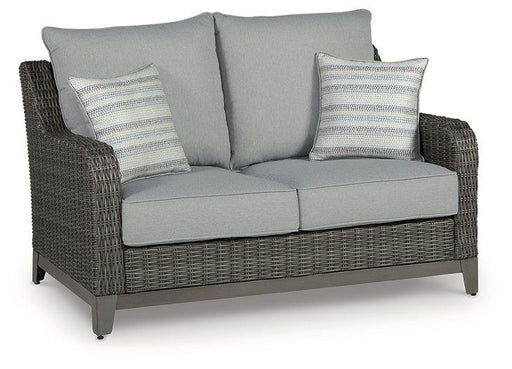 Elite Park Outdoor Loveseat with Cushion - Dayton Discount Furniture