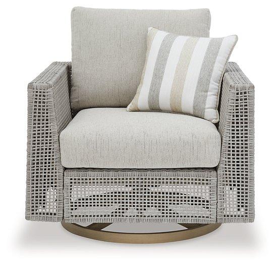 Seton Creek Outdoor Swivel Lounge with Cushion Outdoor Seating Ashley Furniture