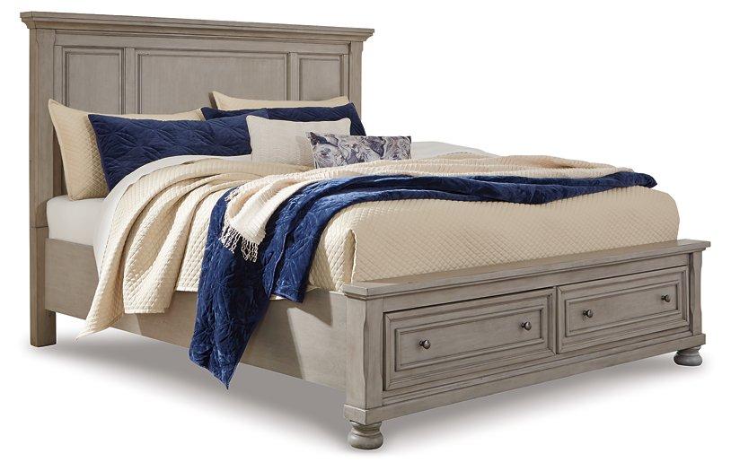 Lettner Panel Storage bed Bed Ashley Furniture