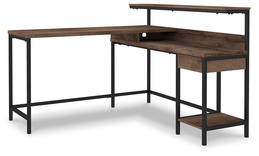 Arlenbry Home Office L-Desk with Storage Desk Ashley Furniture