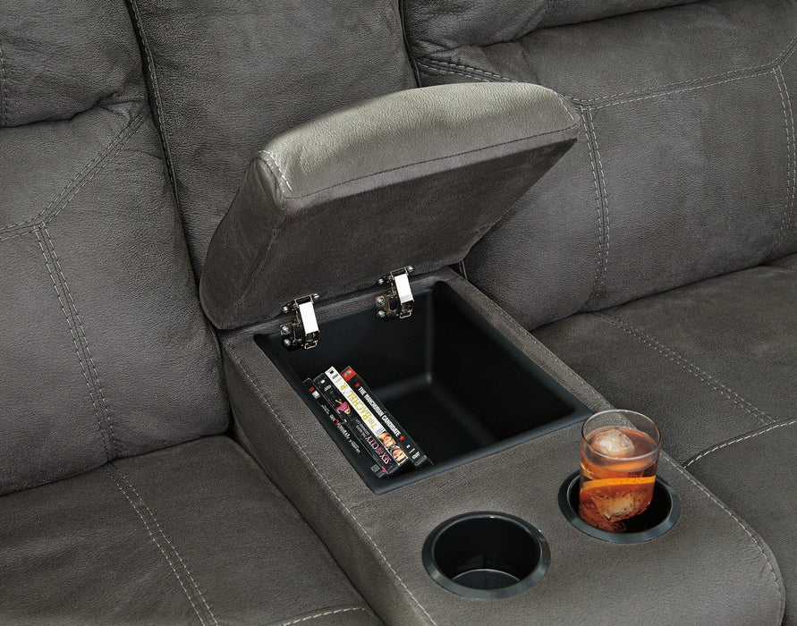 Austere Reclining Loveseat with Console Loveseat Ashley Furniture