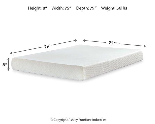 Chime 8 Inch Memory Foam Mattress Set Mattress Set Ashley Furniture