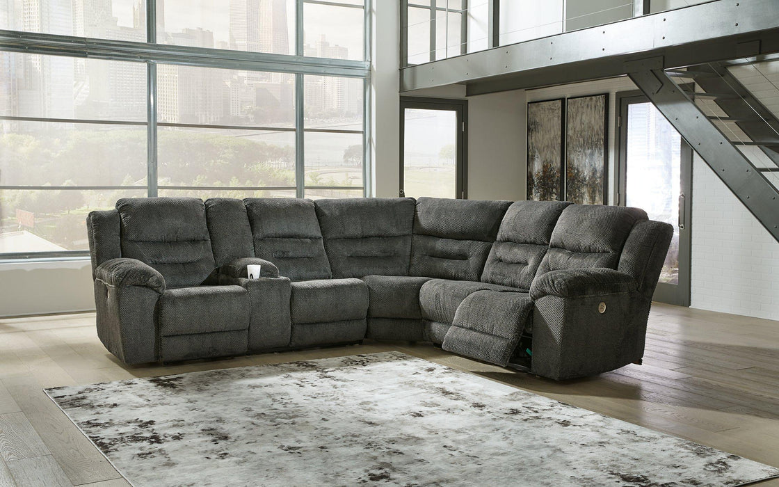 Nettington Power Reclining Sectional Sectional Ashley Furniture